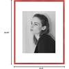image:imageGolden State Art  12x16 Aluminum Picture Frame  with Mat for 85x11 Photo or Without Mat for 12 x 16 Photo  Real Glass Cover  Simple and Elegant Decor for Wall Mounting  1 Pack  BlackRed