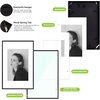 image:imageGolden State Art  12x16 Aluminum Picture Frame  with Mat for 85x11 Photo or Without Mat for 12 x 16 Photo  Real Glass Cover  Simple and Elegant Decor for Wall Mounting  1 Pack  BlackBlack