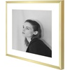 image:imageGolden State Art  12x16 Aluminum Picture Frame  with Mat for 85x11 Photo or Without Mat for 12 x 16 Photo  Real Glass Cover  Simple and Elegant Decor for Wall Mounting  1 Pack  BlackGold