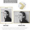 image:imageGolden State Art  12x16 Aluminum Picture Frame  with Mat for 85x11 Photo or Without Mat for 12 x 16 Photo  Real Glass Cover  Simple and Elegant Decor for Wall Mounting  1 Pack  BlackGold