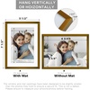 image:imageGolden State Art  12x16 Aluminum Picture Frame  with Mat for 85x11 Photo or Without Mat for 12 x 16 Photo  Real Glass Cover  Simple and Elegant Decor for Wall Mounting  1 Pack  BlackBronze