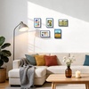 image:imageGolden State Art  12x16 Aluminum Picture Frame  with Mat for 85x11 Photo or Without Mat for 12 x 16 Photo  Real Glass Cover  Simple and Elegant Decor for Wall Mounting  1 Pack  BlackBlue