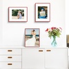image:imageGolden State Art  12x16 Aluminum Picture Frame  with Mat for 85x11 Photo or Without Mat for 12 x 16 Photo  Real Glass Cover  Simple and Elegant Decor for Wall Mounting  1 Pack  BlackRed
