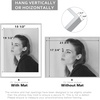 image:imageGolden State Art  12x16 Aluminum Picture Frame  with Mat for 85x11 Photo or Without Mat for 12 x 16 Photo  Real Glass Cover  Simple and Elegant Decor for Wall Mounting  1 Pack  BlackSilver
