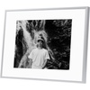 image:imageGolden State Art  12x16 Aluminum Picture Frame  with Mat for 85x11 Photo or Without Mat for 12 x 16 Photo  Real Glass Cover  Simple and Elegant Decor for Wall Mounting  1 Pack  BlackSilver