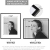image:imageGolden State Art  12x16 Aluminum Picture Frame  with Mat for 85x11 Photo or Without Mat for 12 x 16 Photo  Real Glass Cover  Simple and Elegant Decor for Wall Mounting  1 Pack  BlackBlack
