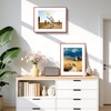 image:imageGolden State Art  12x16 Aluminum Picture Frame  with Mat for 85x11 Photo or Without Mat for 12 x 16 Photo  Real Glass Cover  Simple and Elegant Decor for Wall Mounting  1 Pack  BlackRed