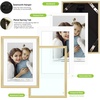 image:imageGolden State Art  12x16 Aluminum Picture Frame  with Mat for 85x11 Photo or Without Mat for 12 x 16 Photo  Real Glass Cover  Simple and Elegant Decor for Wall Mounting  1 Pack  BlackGold