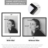 image:imageGolden State Art  12x16 Aluminum Picture Frame  with Mat for 85x11 Photo or Without Mat for 12 x 16 Photo  Real Glass Cover  Simple and Elegant Decor for Wall Mounting  1 Pack  BlackBlack