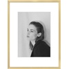 image:imageGolden State Art  12x16 Aluminum Picture Frame  with Mat for 85x11 Photo or Without Mat for 12 x 16 Photo  Real Glass Cover  Simple and Elegant Decor for Wall Mounting  1 Pack  BlackGold
