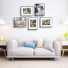 image:imageGolden State Art  12x16 Aluminum Picture Frame  with Mat for 85x11 Photo or Without Mat for 12 x 16 Photo  Real Glass Cover  Simple and Elegant Decor for Wall Mounting  1 Pack  BlackBlue
