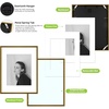image:imageGolden State Art  12x16 Aluminum Picture Frame  with Mat for 85x11 Photo or Without Mat for 12 x 16 Photo  Real Glass Cover  Simple and Elegant Decor for Wall Mounting  1 Pack  BlackBronze