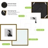 image:imageGolden State Art  12x16 Aluminum Picture Frame  with Mat for 85x11 Photo or Without Mat for 12 x 16 Photo  Real Glass Cover  Simple and Elegant Decor for Wall Mounting  1 Pack  BlackBronze