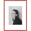image:imageGolden State Art  12x16 Aluminum Picture Frame  with Mat for 85x11 Photo or Without Mat for 12 x 16 Photo  Real Glass Cover  Simple and Elegant Decor for Wall Mounting  1 Pack  BlackRed