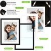 image:imageGolden State Art  12x16 Aluminum Picture Frame  with Mat for 85x11 Photo or Without Mat for 12 x 16 Photo  Real Glass Cover  Simple and Elegant Decor for Wall Mounting  1 Pack  BlackBlack