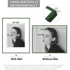 image:imageGolden State Art  12x16 Aluminum Picture Frame  with Mat for 85x11 Photo or Without Mat for 12 x 16 Photo  Real Glass Cover  Simple and Elegant Decor for Wall Mounting  1 Pack  BlackGreen