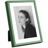 image:imageGolden State Art  12x16 Aluminum Picture Frame  with Mat for 85x11 Photo or Without Mat for 12 x 16 Photo  Real Glass Cover  Simple and Elegant Decor for Wall Mounting  1 Pack  BlackGreen