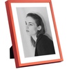 image:imageGolden State Art  12x16 Aluminum Picture Frame  with Mat for 85x11 Photo or Without Mat for 12 x 16 Photo  Real Glass Cover  Simple and Elegant Decor for Wall Mounting  1 Pack  BlackRed
