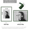 image:imageGolden State Art  12x16 Aluminum Picture Frame  with Mat for 85x11 Photo or Without Mat for 12 x 16 Photo  Real Glass Cover  Simple and Elegant Decor for Wall Mounting  1 Pack  BlackGreen