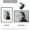 image:imageGolden State Art  12x16 Aluminum Picture Frame  with Mat for 85x11 Photo or Without Mat for 12 x 16 Photo  Real Glass Cover  Simple and Elegant Decor for Wall Mounting  1 Pack  BlackGreen