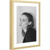 image:imageGolden State Art  12x16 Aluminum Picture Frame  with Mat for 85x11 Photo or Without Mat for 12 x 16 Photo  Real Glass Cover  Simple and Elegant Decor for Wall Mounting  1 Pack  BlackGold