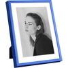 image:imageGolden State Art  12x16 Aluminum Picture Frame  with Mat for 85x11 Photo or Without Mat for 12 x 16 Photo  Real Glass Cover  Simple and Elegant Decor for Wall Mounting  1 Pack  BlackBlue