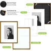 image:imageGolden State Art  12x16 Aluminum Picture Frame  with Mat for 85x11 Photo or Without Mat for 12 x 16 Photo  Real Glass Cover  Simple and Elegant Decor for Wall Mounting  1 Pack  BlackBronze