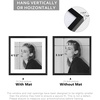 image:imageGolden State Art  12x16 Aluminum Picture Frame  with Mat for 85x11 Photo or Without Mat for 12 x 16 Photo  Real Glass Cover  Simple and Elegant Decor for Wall Mounting  1 Pack  BlackBlack