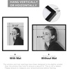 image:imageGolden State Art  12x16 Aluminum Picture Frame  with Mat for 85x11 Photo or Without Mat for 12 x 16 Photo  Real Glass Cover  Simple and Elegant Decor for Wall Mounting  1 Pack  BlackBlack