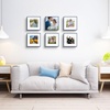image:imageGolden State Art  12x16 Aluminum Picture Frame  with Mat for 85x11 Photo or Without Mat for 12 x 16 Photo  Real Glass Cover  Simple and Elegant Decor for Wall Mounting  1 Pack  BlackBlue