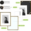 image:imageGolden State Art  12x16 Aluminum Picture Frame  with Mat for 85x11 Photo or Without Mat for 12 x 16 Photo  Real Glass Cover  Simple and Elegant Decor for Wall Mounting  1 Pack  BlackBronze