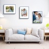 image:imageGolden State Art  12x16 Aluminum Picture Frame  with Mat for 85x11 Photo or Without Mat for 12 x 16 Photo  Real Glass Cover  Simple and Elegant Decor for Wall Mounting  1 Pack  BlackBlue