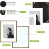 image:imageGolden State Art  12x16 Aluminum Picture Frame  with Mat for 85x11 Photo or Without Mat for 12 x 16 Photo  Real Glass Cover  Simple and Elegant Decor for Wall Mounting  1 Pack  BlackBronze