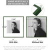 image:imageGolden State Art  12x16 Aluminum Picture Frame  with Mat for 85x11 Photo or Without Mat for 12 x 16 Photo  Real Glass Cover  Simple and Elegant Decor for Wall Mounting  1 Pack  BlackGreen