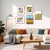 image:imageGolden State Art  12x16 Aluminum Picture Frame  with Mat for 85x11 Photo or Without Mat for 12 x 16 Photo  Real Glass Cover  Simple and Elegant Decor for Wall Mounting  1 Pack  BlackRed