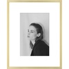 image:imageGolden State Art  12x16 Aluminum Picture Frame  with Mat for 85x11 Photo or Without Mat for 12 x 16 Photo  Real Glass Cover  Simple and Elegant Decor for Wall Mounting  1 Pack  BlackGold