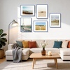 image:imageGolden State Art  12x16 Aluminum Picture Frame  with Mat for 85x11 Photo or Without Mat for 12 x 16 Photo  Real Glass Cover  Simple and Elegant Decor for Wall Mounting  1 Pack  BlackBlue
