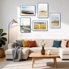 image:imageGolden State Art  12x16 Aluminum Picture Frame  with Mat for 85x11 Photo or Without Mat for 12 x 16 Photo  Real Glass Cover  Simple and Elegant Decor for Wall Mounting  1 Pack  BlackBlue