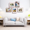 image:imageGolden State Art  12x16 Aluminum Picture Frame  with Mat for 85x11 Photo or Without Mat for 12 x 16 Photo  Real Glass Cover  Simple and Elegant Decor for Wall Mounting  1 Pack  BlackRed