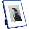 image:imageGolden State Art  12x16 Aluminum Picture Frame  with Mat for 85x11 Photo or Without Mat for 12 x 16 Photo  Real Glass Cover  Simple and Elegant Decor for Wall Mounting  1 Pack  BlackBlue