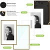 image:imageGolden State Art  12x16 Aluminum Picture Frame  with Mat for 85x11 Photo or Without Mat for 12 x 16 Photo  Real Glass Cover  Simple and Elegant Decor for Wall Mounting  1 Pack  BlackBronze