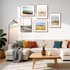 image:imageGolden State Art  12x16 Aluminum Picture Frame  with Mat for 85x11 Photo or Without Mat for 12 x 16 Photo  Real Glass Cover  Simple and Elegant Decor for Wall Mounting  1 Pack  BlackRed