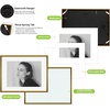 image:imageGolden State Art  12x16 Aluminum Picture Frame  with Mat for 85x11 Photo or Without Mat for 12 x 16 Photo  Real Glass Cover  Simple and Elegant Decor for Wall Mounting  1 Pack  BlackBronze