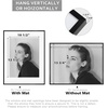image:imageGolden State Art  12x16 Aluminum Picture Frame  with Mat for 85x11 Photo or Without Mat for 12 x 16 Photo  Real Glass Cover  Simple and Elegant Decor for Wall Mounting  1 Pack  BlackBlack