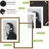 image:imageGolden State Art  12x16 Aluminum Picture Frame  with Mat for 85x11 Photo or Without Mat for 12 x 16 Photo  Real Glass Cover  Simple and Elegant Decor for Wall Mounting  1 Pack  BlackBronze