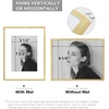 image:imageGolden State Art  12x16 Aluminum Picture Frame  with Mat for 85x11 Photo or Without Mat for 12 x 16 Photo  Real Glass Cover  Simple and Elegant Decor for Wall Mounting  1 Pack  BlackGold