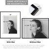 image:imageGolden State Art  12x16 Aluminum Picture Frame  with Mat for 85x11 Photo or Without Mat for 12 x 16 Photo  Real Glass Cover  Simple and Elegant Decor for Wall Mounting  1 Pack  BlackBlack