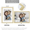 image:imageGolden State Art  12x16 Aluminum Picture Frame  with Mat for 85x11 Photo or Without Mat for 12 x 16 Photo  Real Glass Cover  Simple and Elegant Decor for Wall Mounting  1 Pack  BlackGold