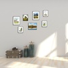 image:imageGolden State Art 11x14 8x10 Aluminum Picture Frames 7Piece Set with Mats  Wall Mountable Real Glass Black Gallery Style for Home Office