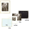image:imageGolden State Art 11x14 8x10 Aluminum Picture Frames 7Piece Set with Mats  Wall Mountable Real Glass Gold Gallery Style for Home Office